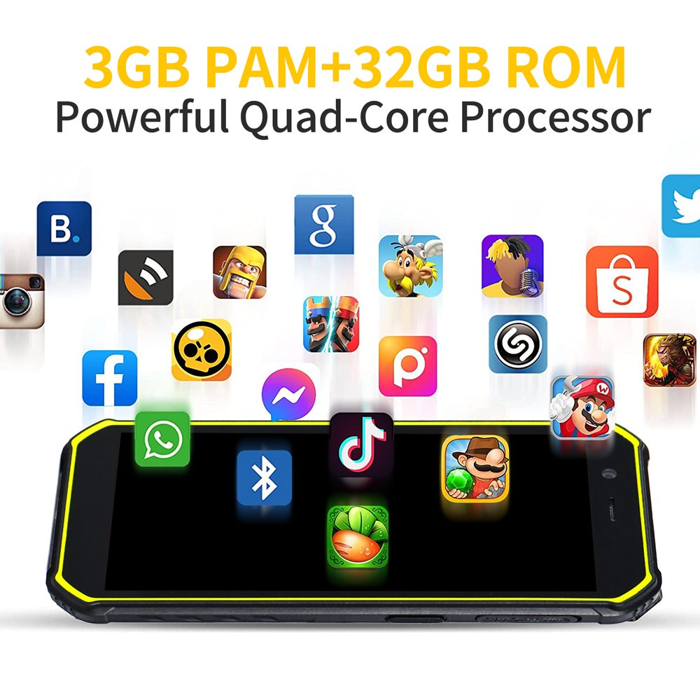 Dual SIM 5100mAh Big Battery GPS LTE Enabled IPS Display Smart Mobile Phone 3GB RAM 32GB ROM HD Screen 5100mAh Big Battery